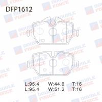 Тормозные колодки DOUBLE FORCE DFP1612 (диск.)