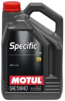 Моторное масло MOTUL SPECIFIС BMW LL-04 5W-40 C3/SN, 5л